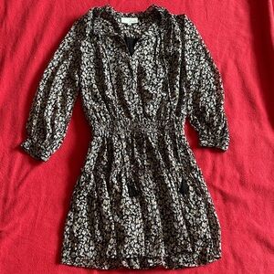 Pinch Multicolor Patterned Cinch-Waist Mini Dress